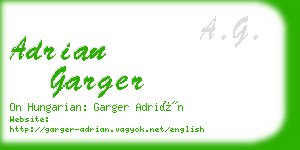 adrian garger business card